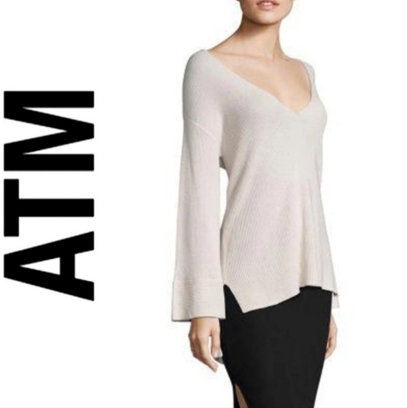 ATM Anthony Thomas Melillo Tops - Nwt! ATM Anthony Thomas Melillo Hi-Low sweater in Blush Pink - Large